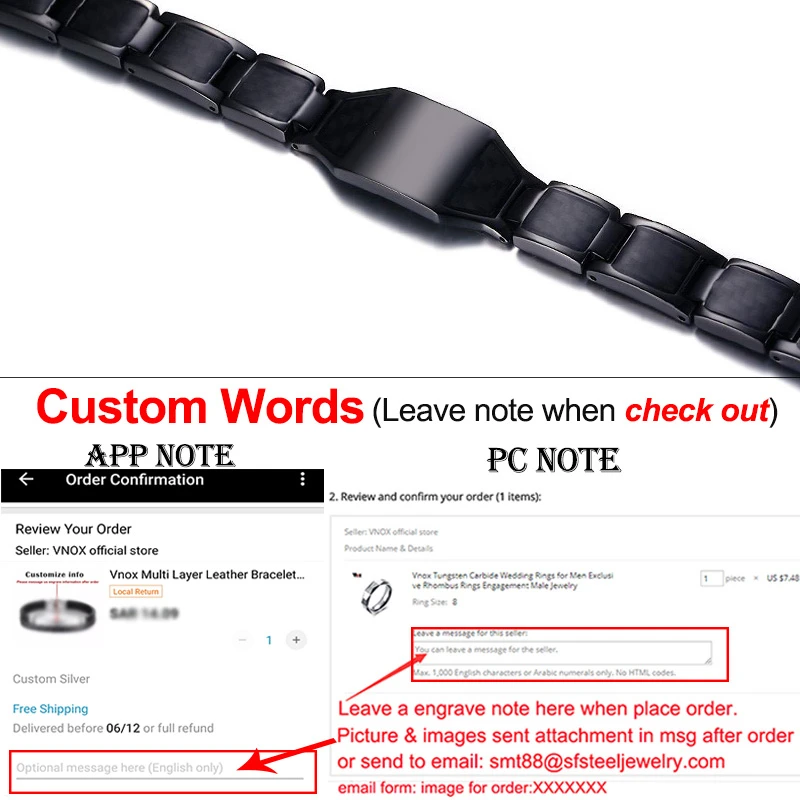 Vnox Custom Free of Mason Bracelet for Men Black Carbon Fiber Stainless Steel Mansonic Jewelry Punk Male Club Bandge Personalize | Украшения