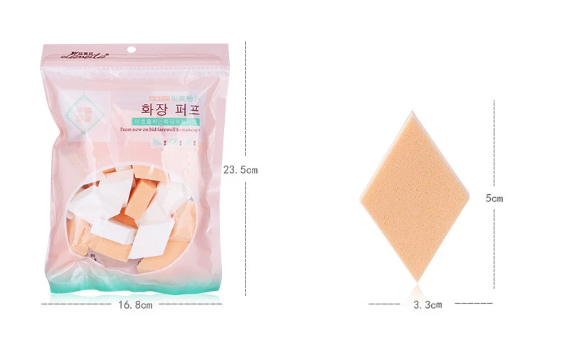 Новинка 15 или 20 шт./партия губка для лица с ромбами очищающие косметические