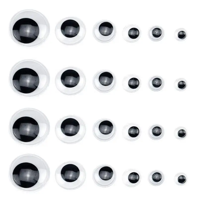 3D Самоклеящиеся активные движущиеся глаза пластиковые визуальные материалы