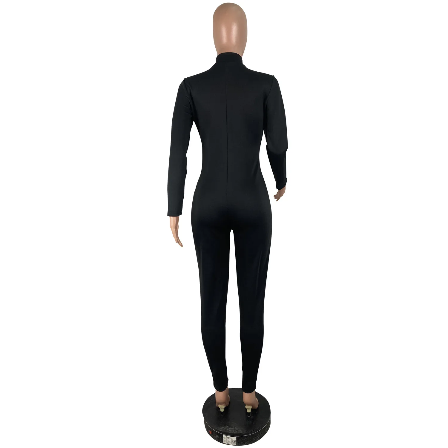 

HAOOHU Sexy Rompers Womens Jumpsuit Fall Winter Body One Piece Outfits Black Overall Long Sleeve Bodycon Jumpsuits