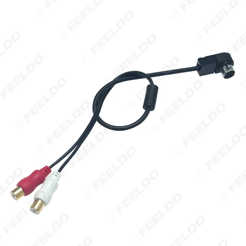 Автомагнитола FEELDO 2RCA-кабеля Aux-адаптер для Alpine KCA-121B JVC Ai-net проигрыватель 9887 105 117 9855