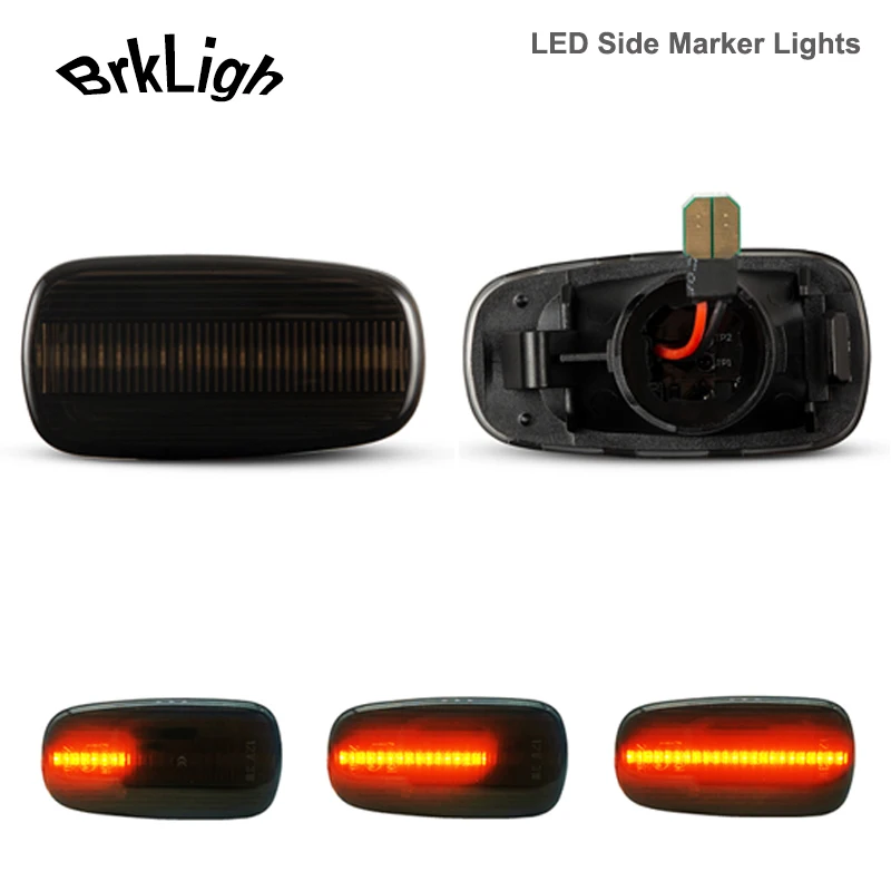 2 шт. динамическая Янтарная лампа для указателей поворота Toyota Prius Kluger Wish RAV4 Altezza Crown