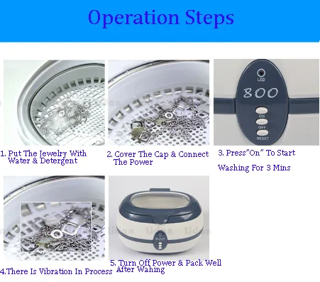 Ультразвуковая Очистительная Машина Электрическая шайба для ювелирных изделий