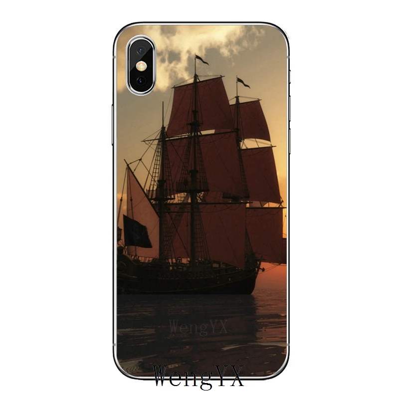 Парусный спорт прогулочный катер пиратский корабль чехол для Samsung Галактики M30 A70