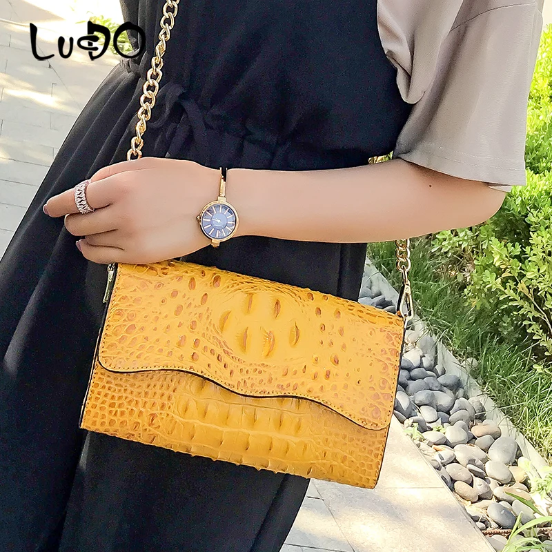 

Luxury Handbags Female Bags Designer Quality Crocodile Pattern Leather Messenger Bags For Female 2020 Mini Houlder Shoulder Bag