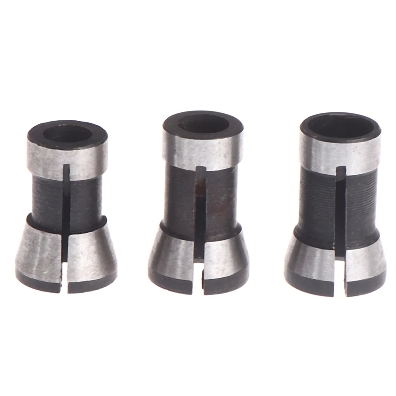 

3pc/lot High Precision Adapter collet shank router tool Adapter 6mm/6.35mm/8mm
