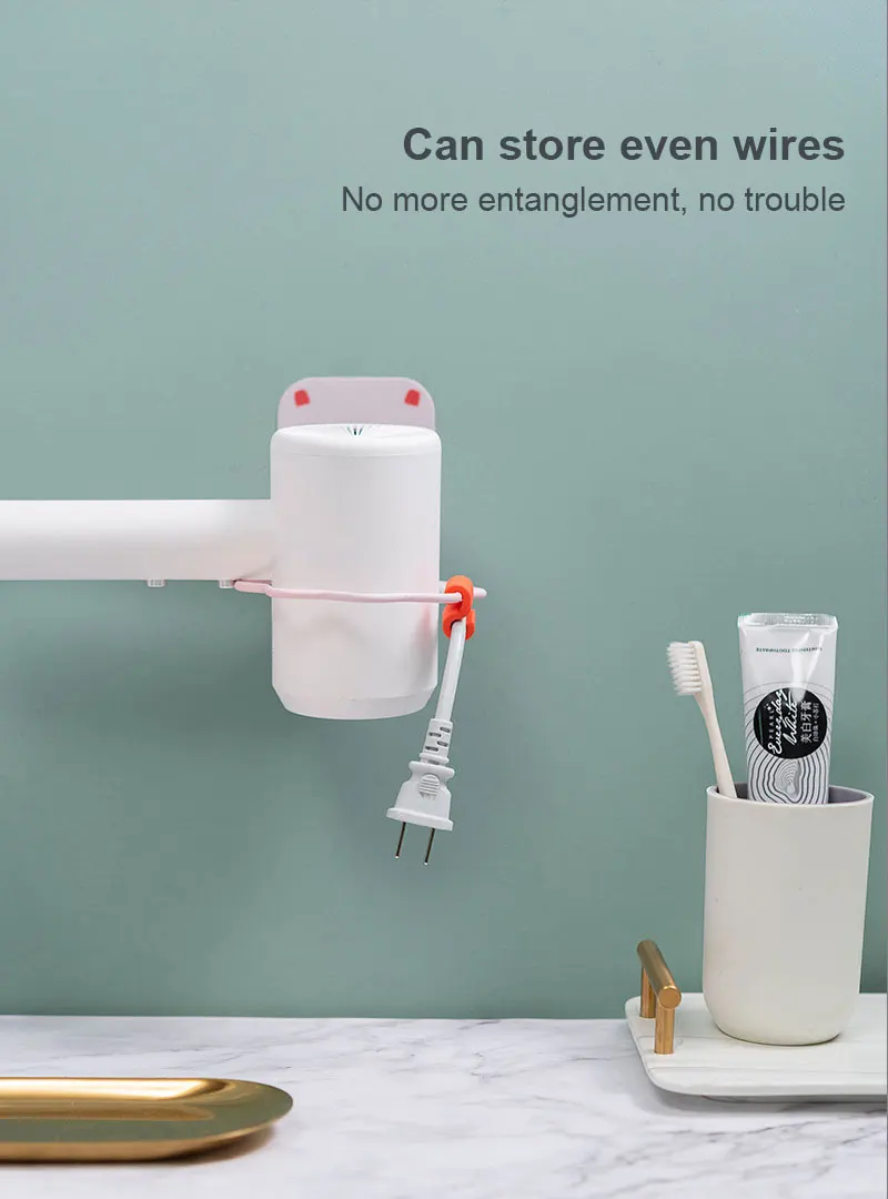 4 цвета Ванная комната фен стойки перфорация вешалка Бытовой Настенный анкерные