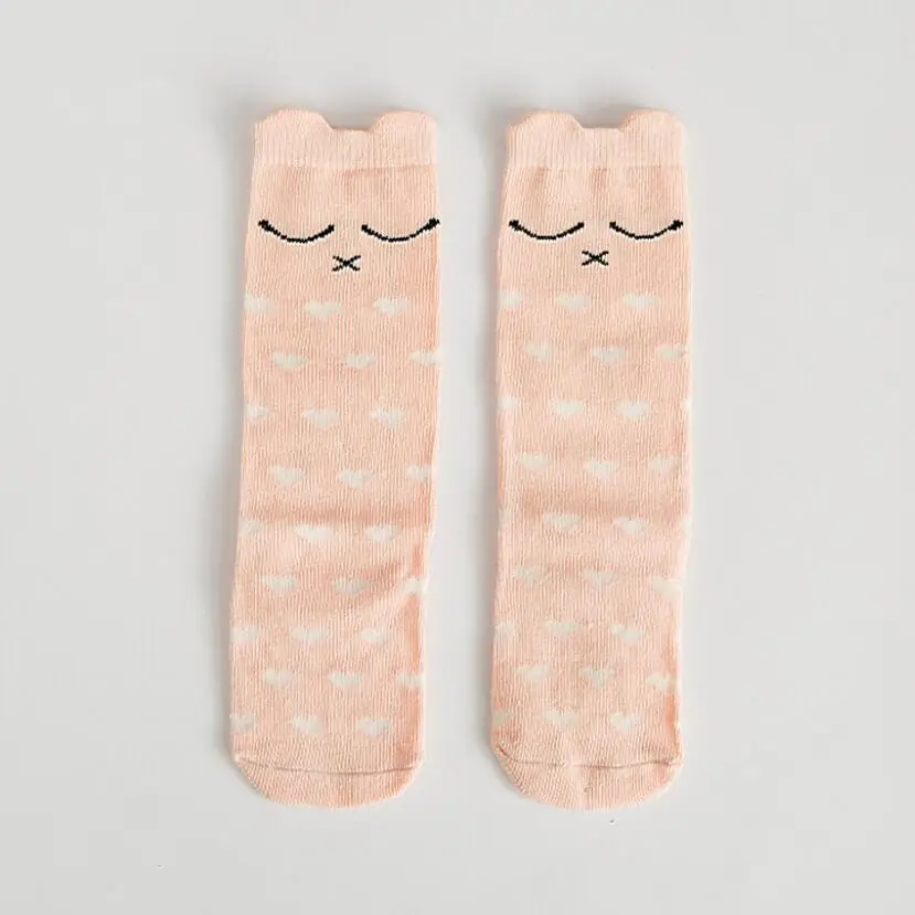 Children socks 07 Детей пред дошкольного возраста составители Фокс носки колено высокий рукав загрузки Гетры Totoro носки девушка Collant enfant детей Chaussette изящный усы носки - Цвет: Children socks 07