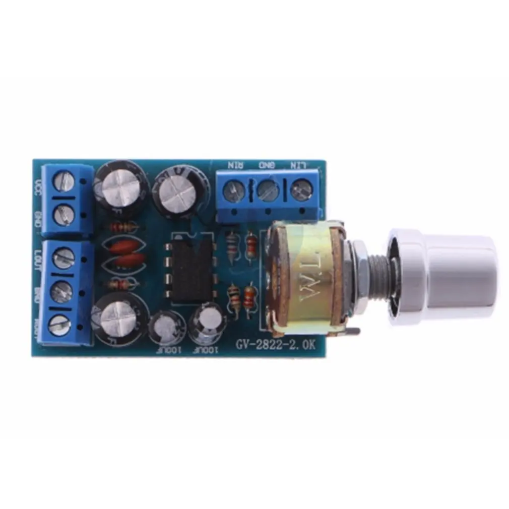 Small Size DC 1.8-12V TDA2822M 2.0 Channel Stereo Mini AUX Audio Amplifier Board Module AMP Parts | Электроника