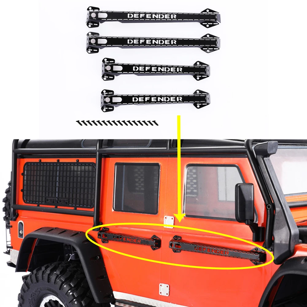

Металлическая ручка двери защита для 1/10 Traxxas TRX-4 Defender 82056-4 мустанга G500 TRX6 G63 RC4WD D90 D110 гусеничный автомобили