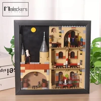 mailackers ideas art mural movie big bang theory magic school castle city house wall picture painting frame building blocks toys