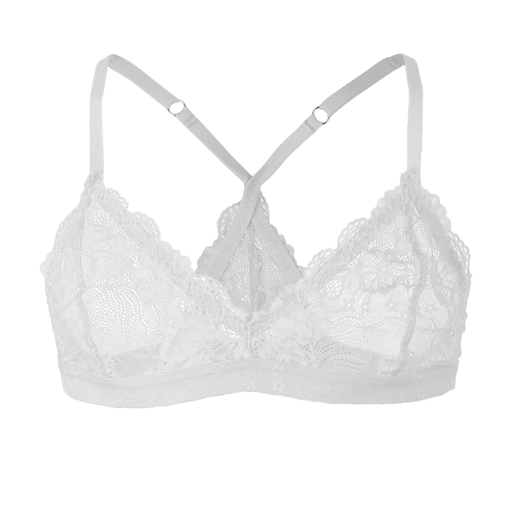 2 шт. мужской кружевной бюстгальтер нижнее белье Sissy белый и черный | Тематическая