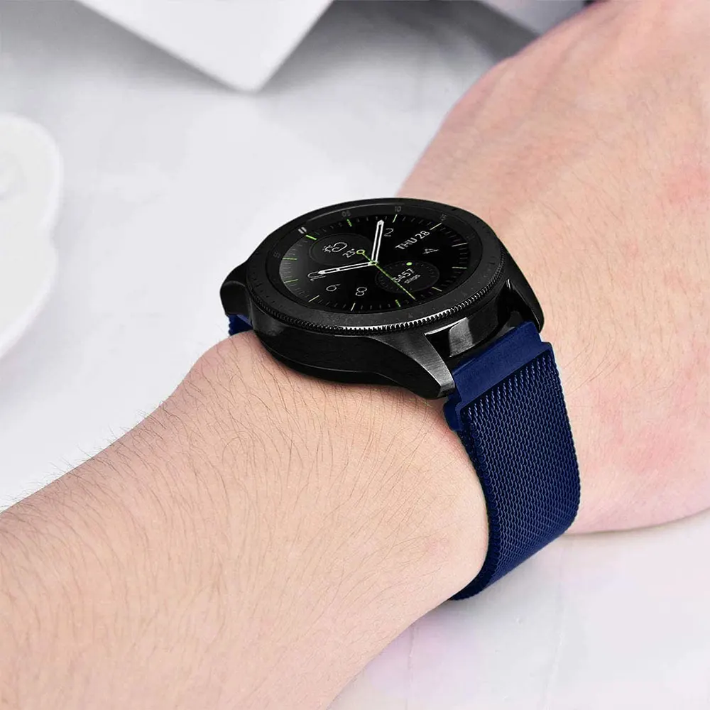 

Milanese loop strap For Samsung Galaxy watch 3 46mm/45mm/41mm/42mm Gear S3 20mm 22mm bracelet correa samsung galaxy active 2