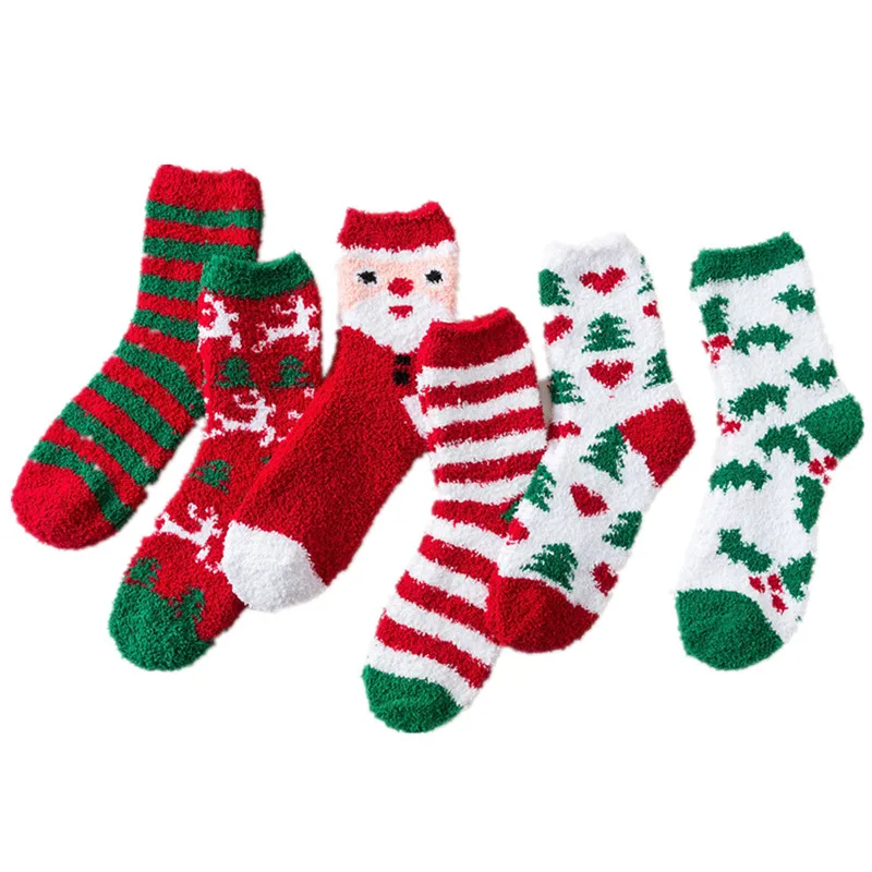 

2022 New Christmas Socks Colorful Cotton Cartoon Santa Cartoon Animal Women Socks Cute Funny Socks Christmas Gift For Women Kids