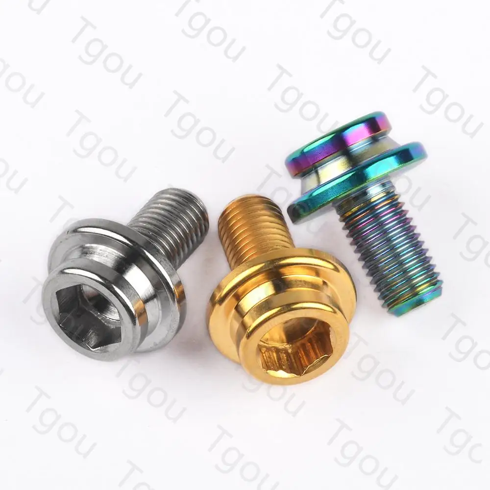 Tgou титановый болт M8x15mm квадратные шестигранные винты с прокладка крышки пыли для