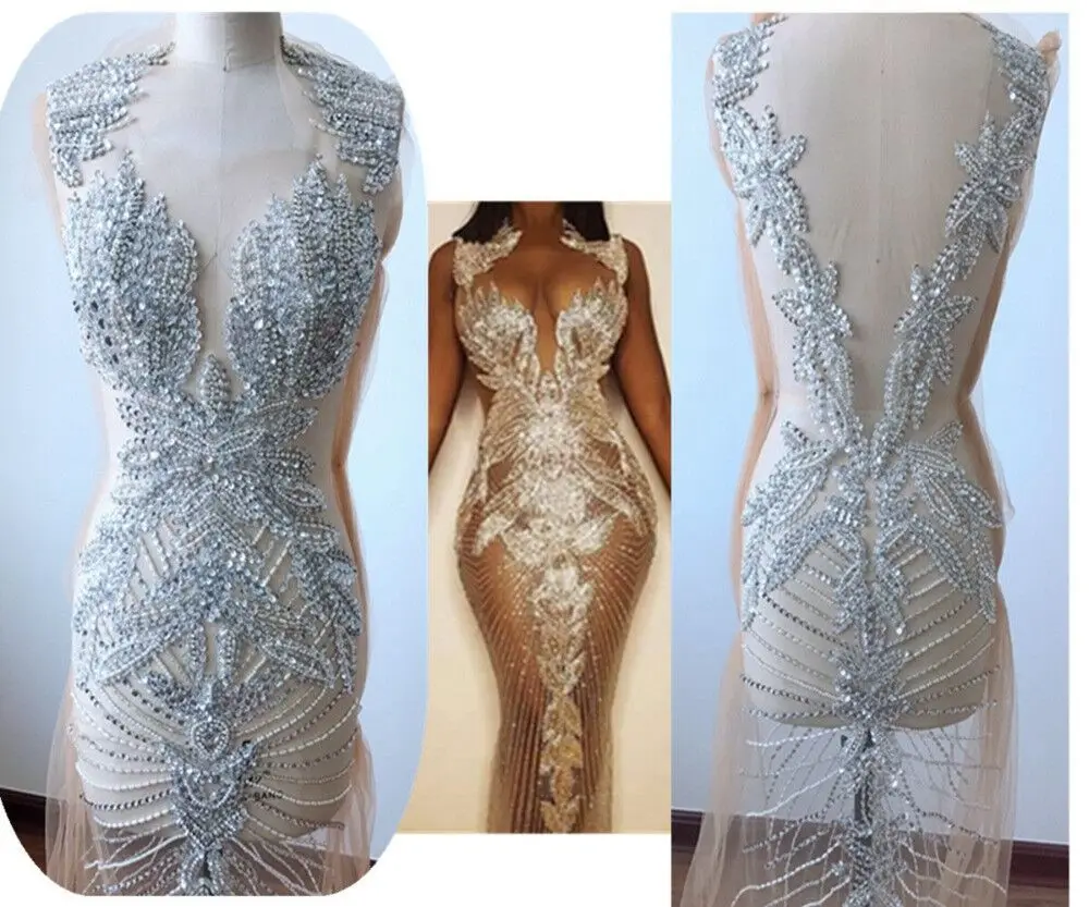 Большие бусины Стразы ручной работы с кристаллами для свадебного платья