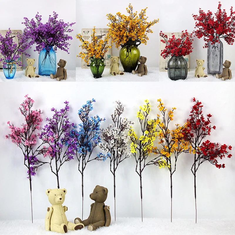 

European Style Imitation Bouquets Vivid Wedding Artificial Flowers Home Decorative Artificial Gypsophila Festival Decorations