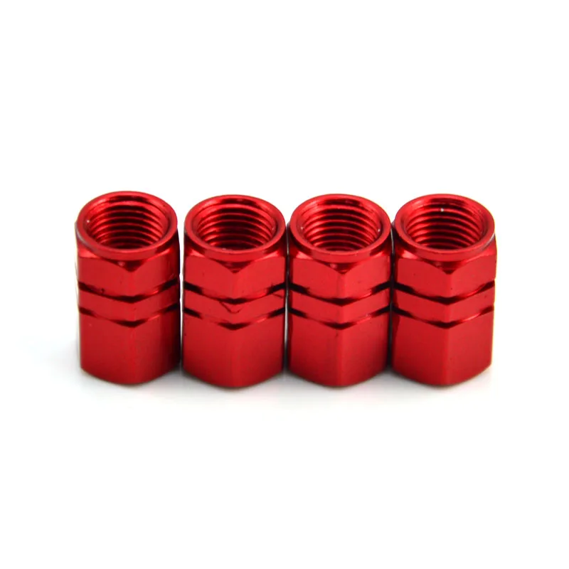 

4Pcs Car Bicycle Motorcycle Wheel Tyre Tire Air Caps Stem Cover Hexagonal Tyre Wheel Ventil Valve Caps Aluminum Alloy Valve