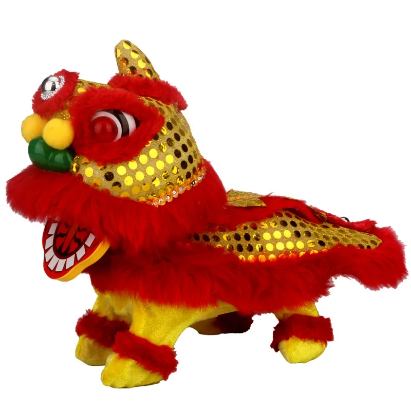 

Robot Interactive Lion Toys Electronic Plush Animal Pet Walking Electric Dancing Lion Music LED Toy For Children Birthday Gift