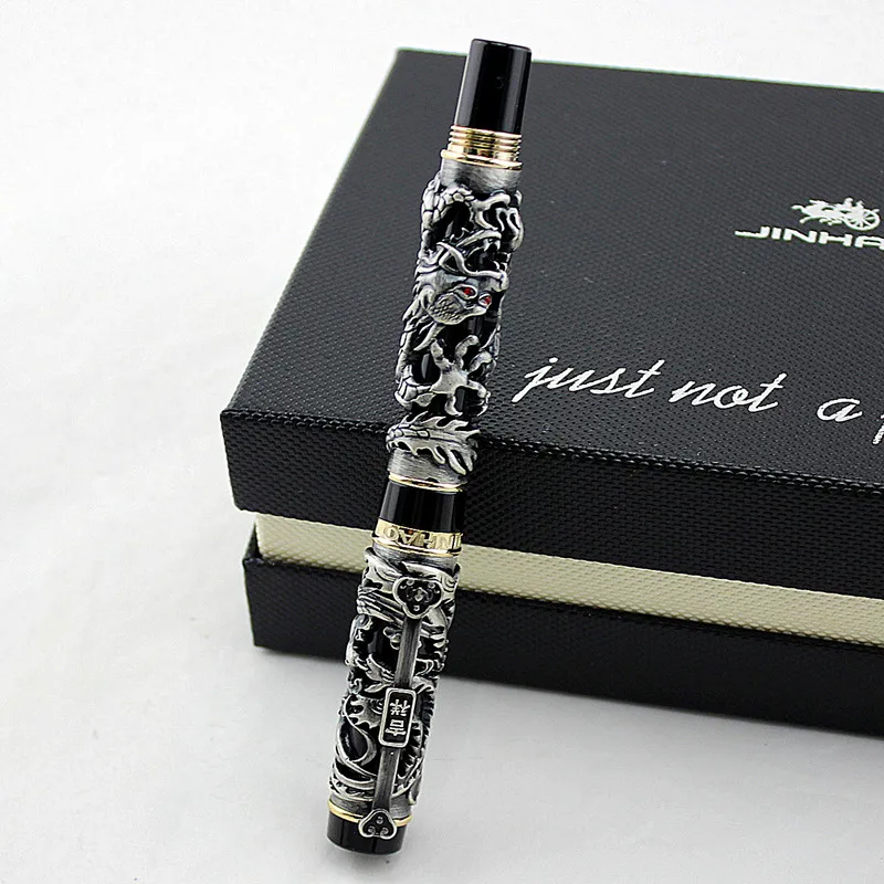 Ручка перьевая в виде дракона и феникса 0 5 мм|fountain pen|metal ink penink pen |