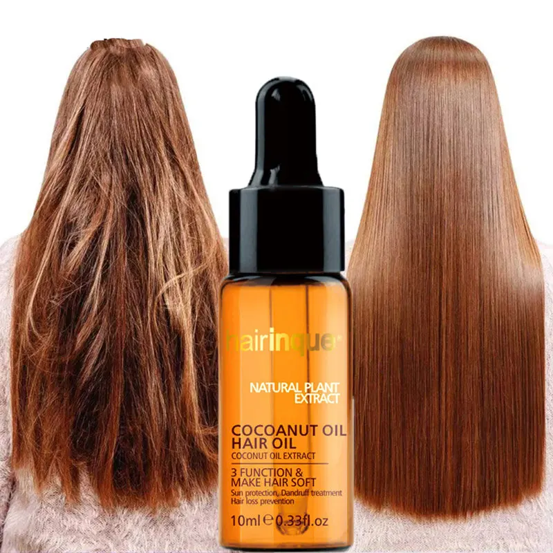 Кокосовое эфирное масло для сглаживания восстановления поврежденных смягчающих