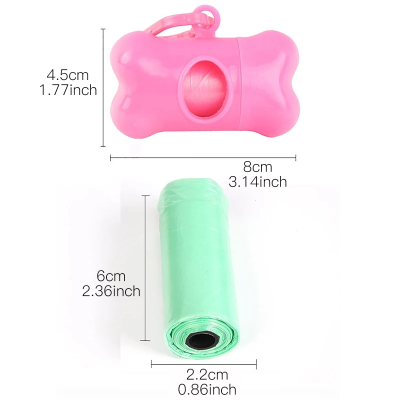 Дозатор для мешков домашних животных пакеты собак пластиковая маленькая собака