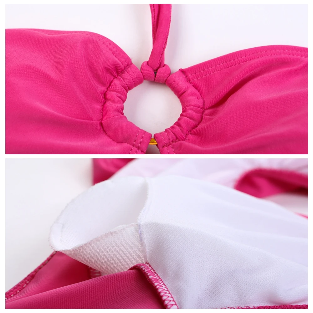 Лидер оптовых продаж кольчатой центр купальник с открытой спиной купальный