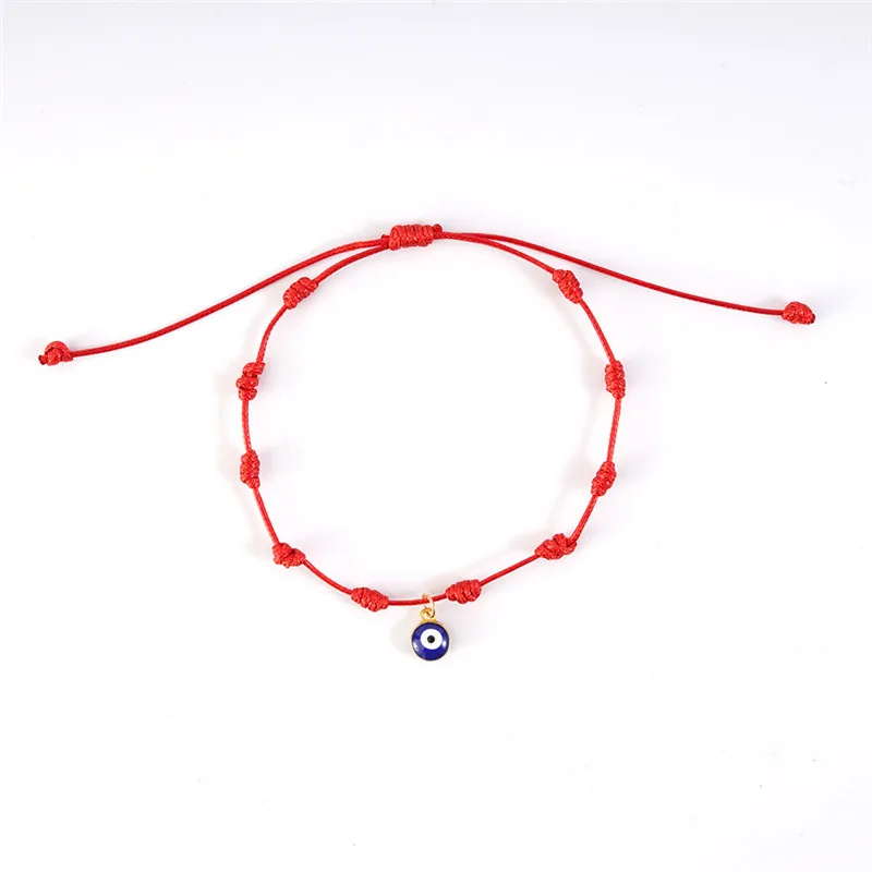 

Fashion Handmade 7 Knots Red String evil eye Bracelet for Protection lucky Amulet and Friendship Braid Rope Wristband Jewelry