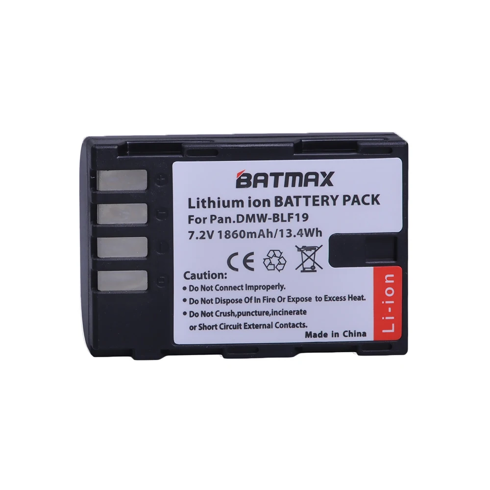 1Pc 2 шт. 1860 мАч DMW-BLF19, DMW-BLF19e, DMW-BLF19PP батарея для Panasonic Lumix DC-GH5, DMC-GH3, DMC-GH3K, GH4, GH4K цифровой камеры - Цвет: 1Pc