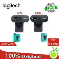 logitech c270 c270i computer web camera hd video webcam with built in microphone 720p usb 2 0 logitech 100 original