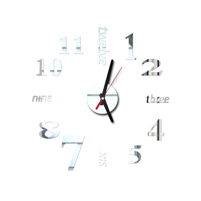

Creative Wall Clock DIY Personalized 3D Wall Sticker Wall Clock Home Wall Clock Decoration Interior Decoration