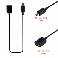 1m micro usb 2 0 b 5pin male to female mf extension otg cable support mhl charging data charger lead extender with shielding