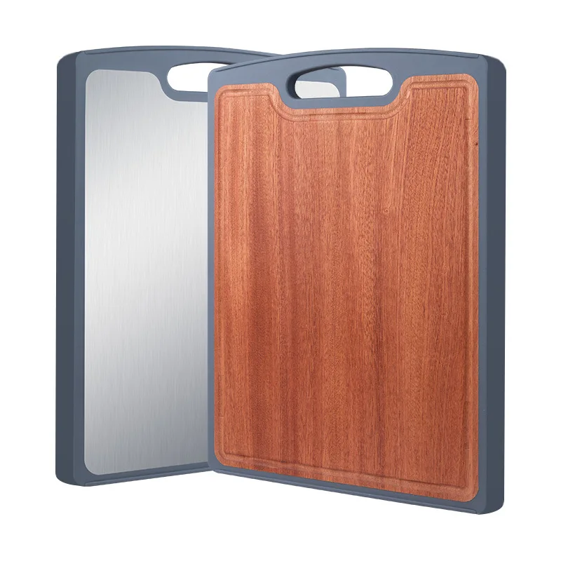 

Stainless Steel Chopping Boards Cutting Board Household Kitchen Double-sided Solid Wood Cutting Board Cutting Vegetables Fruit