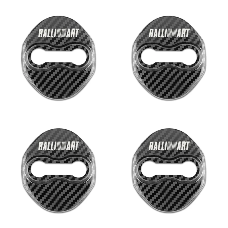 Защитный чехол из углеродного волокна с узором на Автомобильный Дверной замок