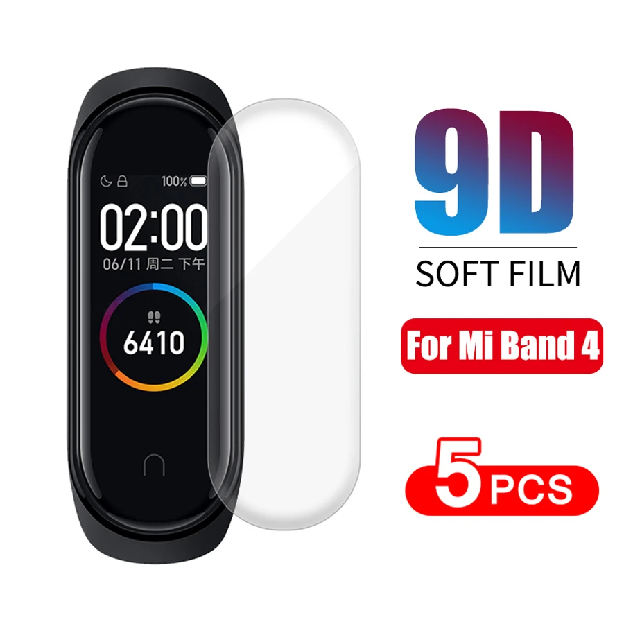 Пленка для Xiaomi Mi Band 4 Защита экрана Miband Band4 Мягкая нано защитная пленка браслет не
