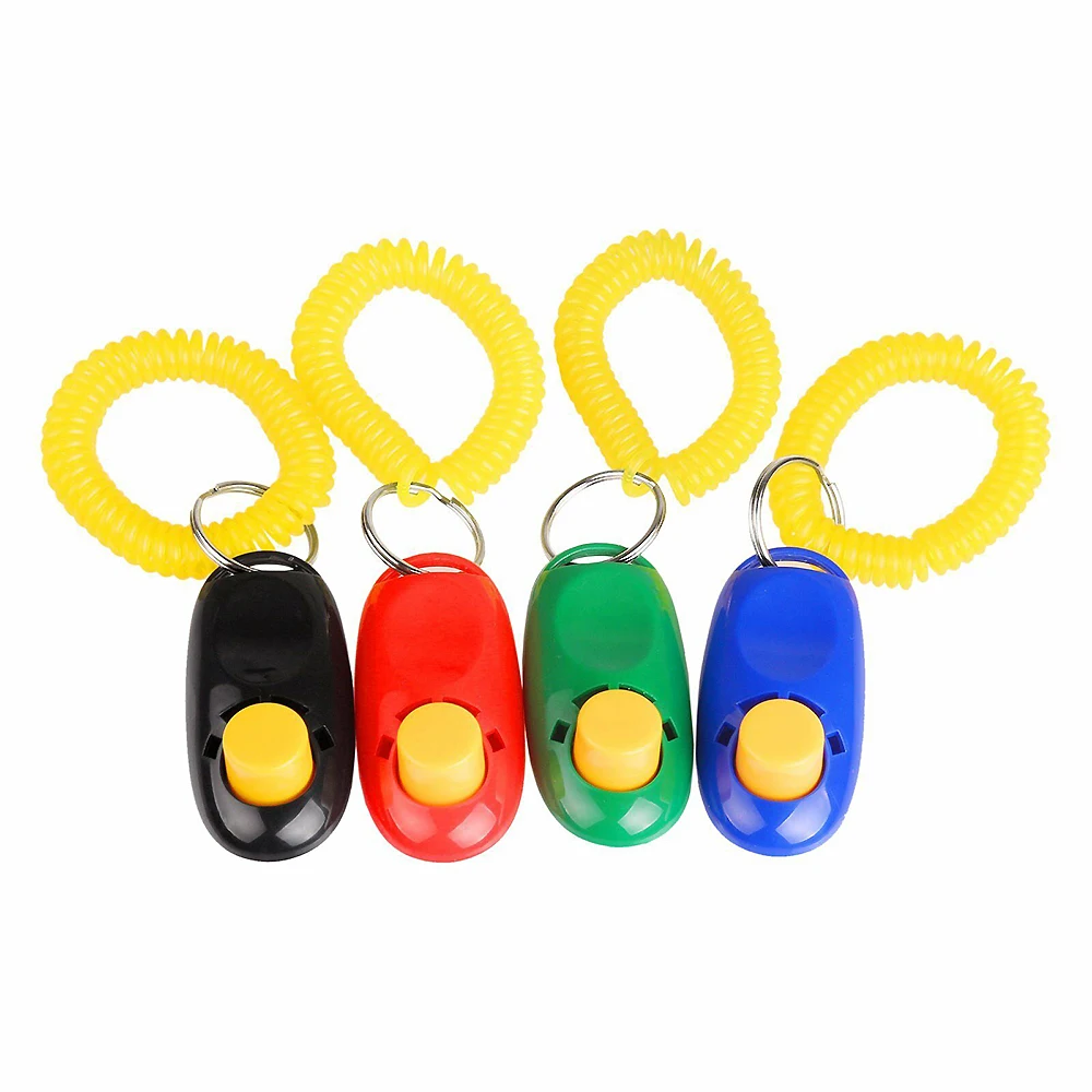 

Mini Dog Pet Puppy Cat Training Clicker & Whistle Click Trainer Obedience Pets Dogs Training Whistle Clicker Portable 2
