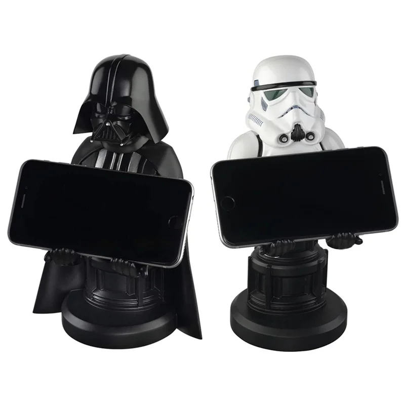 Disney Star Wars Darth Vader Imperial Stormtrooper Iron Man Mobile Phone Stand Resin Decoration Game Console Anime Gift | Игрушки и