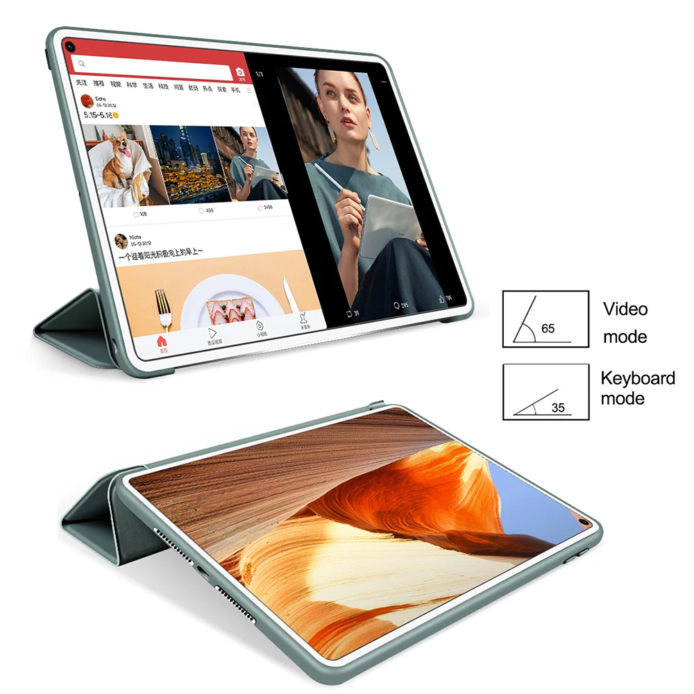 Для HuaWei Honor Pad V6 чехол для MatePad 10 4 Funda Matepad Pro 5G 8 защитный с функцией умного сна Wake