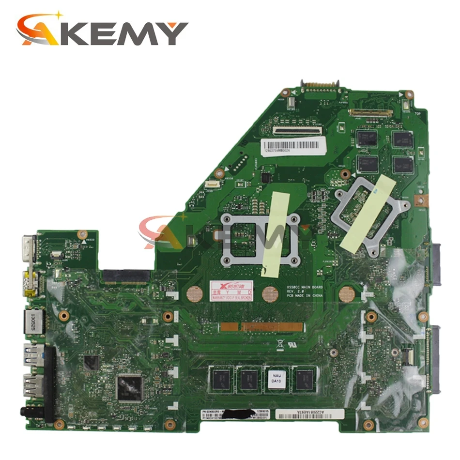 Akmey X550CC для Asus X550CA R510C Y581C X550C X550CL материнская плата ноутбука 1007U CPU 4G RAM