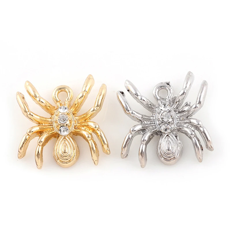 

10 шт./лот паук Стразы Подвеска ручной работы Подвеска DIY для браслета ожерелья сумки