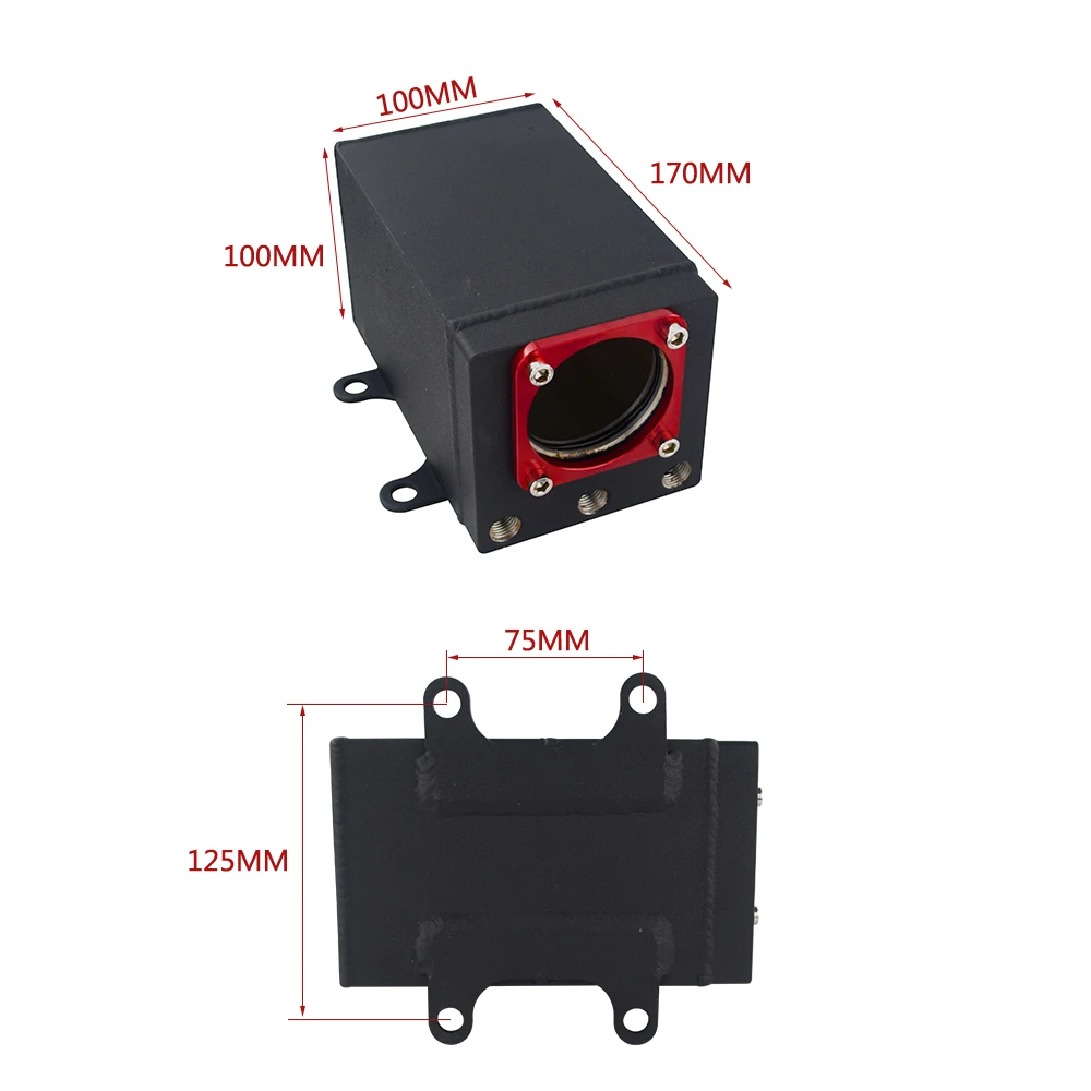 Внешний топливный бак 044 60 мм алюминиевый маслоуловитель из черной заготовки
