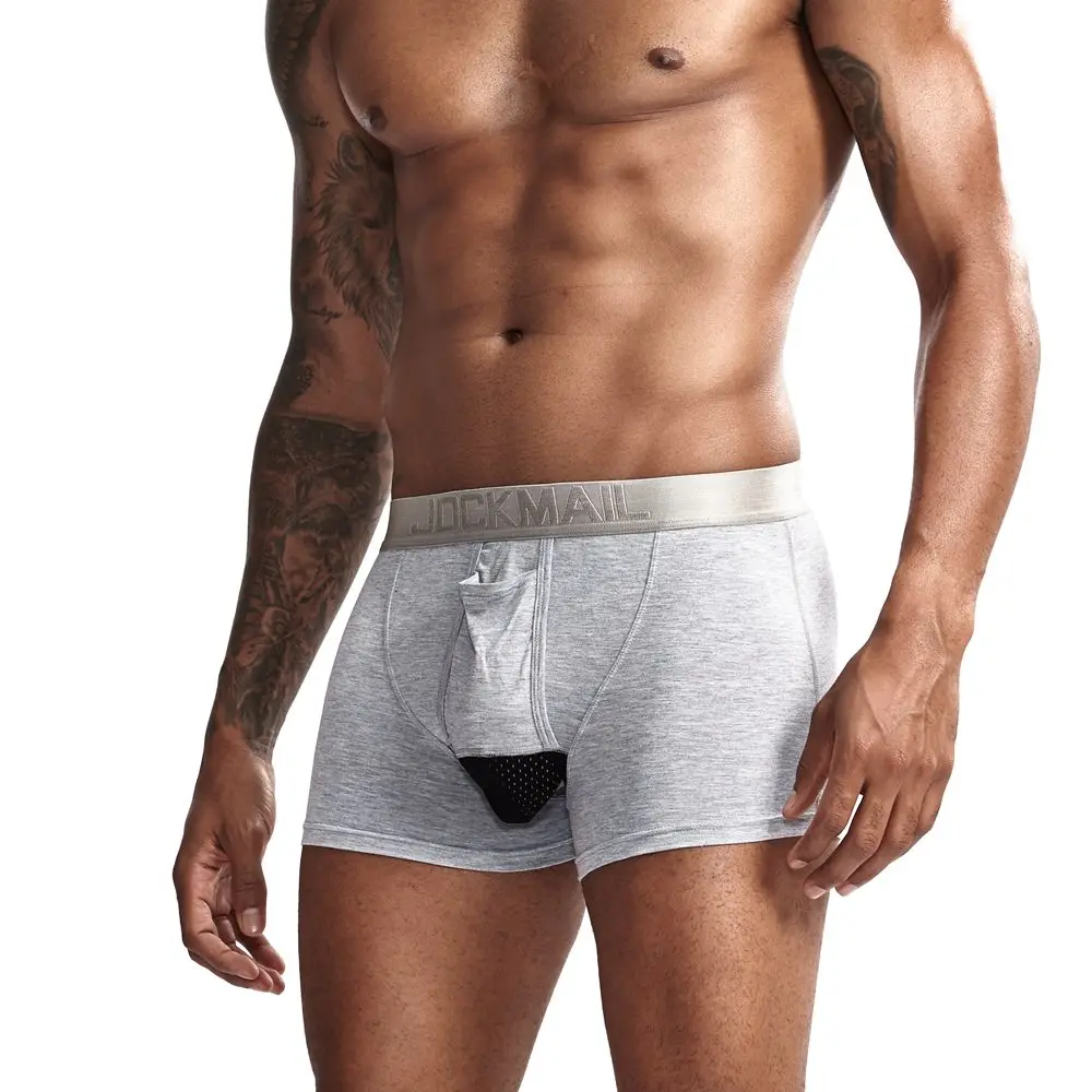 JOCKMAIL модал Мужское нижнее белье боксершортики сетка Мошонка уход капсула функция молодежное здоровье сеульская выпуклая разделительная пестрые трусы