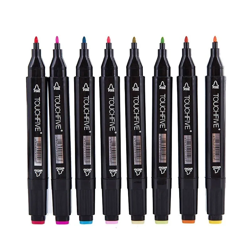 Маркеры TOUCHFIVE на спиртовой основе разные цвета товары для рукоделия|Цветные