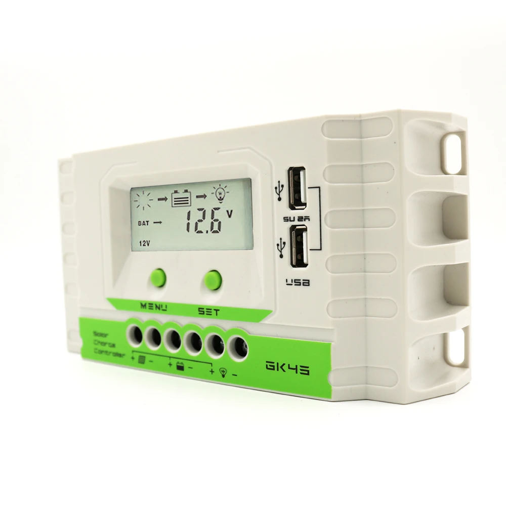 Зарядное устройство для панели солнечных батарей с ЖК-дисплеем 40/30/20/10 А