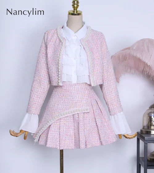 Маленький Бриз костюм женский осенний наряд 3 шт наборы 2019 новый маленький модный