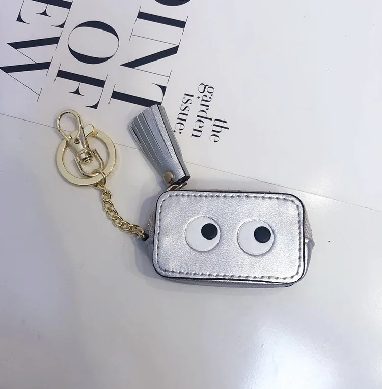 

Fashion Cartoon Lovely Expression Keychain Pocket Wallet Pendant Key Chain Female Mini Coin Chartered Car Keyring