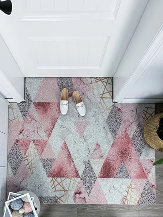 New arrive Nordic Home Entrance Doormat PVC Anti-Slip Floor Mat Oil proof Kitchen Rugs Large Carpets Doormats livingroom | Дом и сад