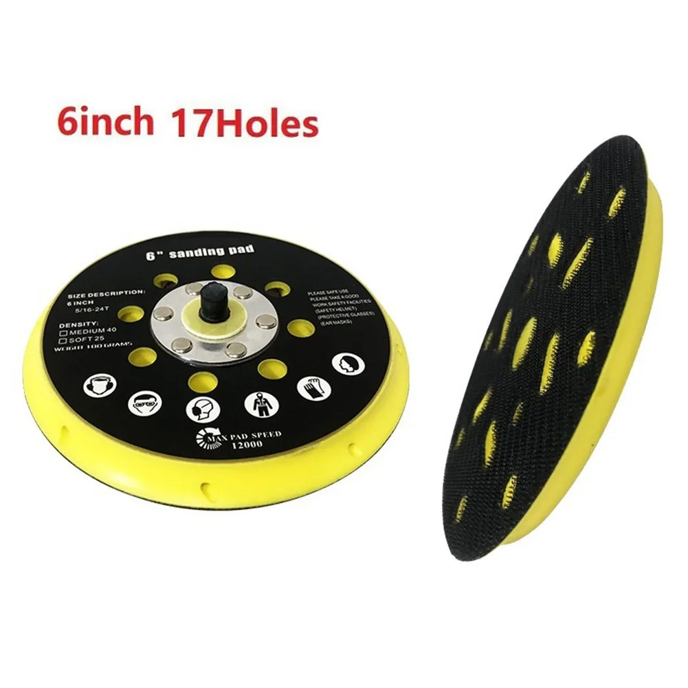

6 Inch 17 Holes Sander Backing Pad M8 12000 RPM For BO6030 BO6040 Festool RO1 Sanding Grinding Polishing Power Tools Parts