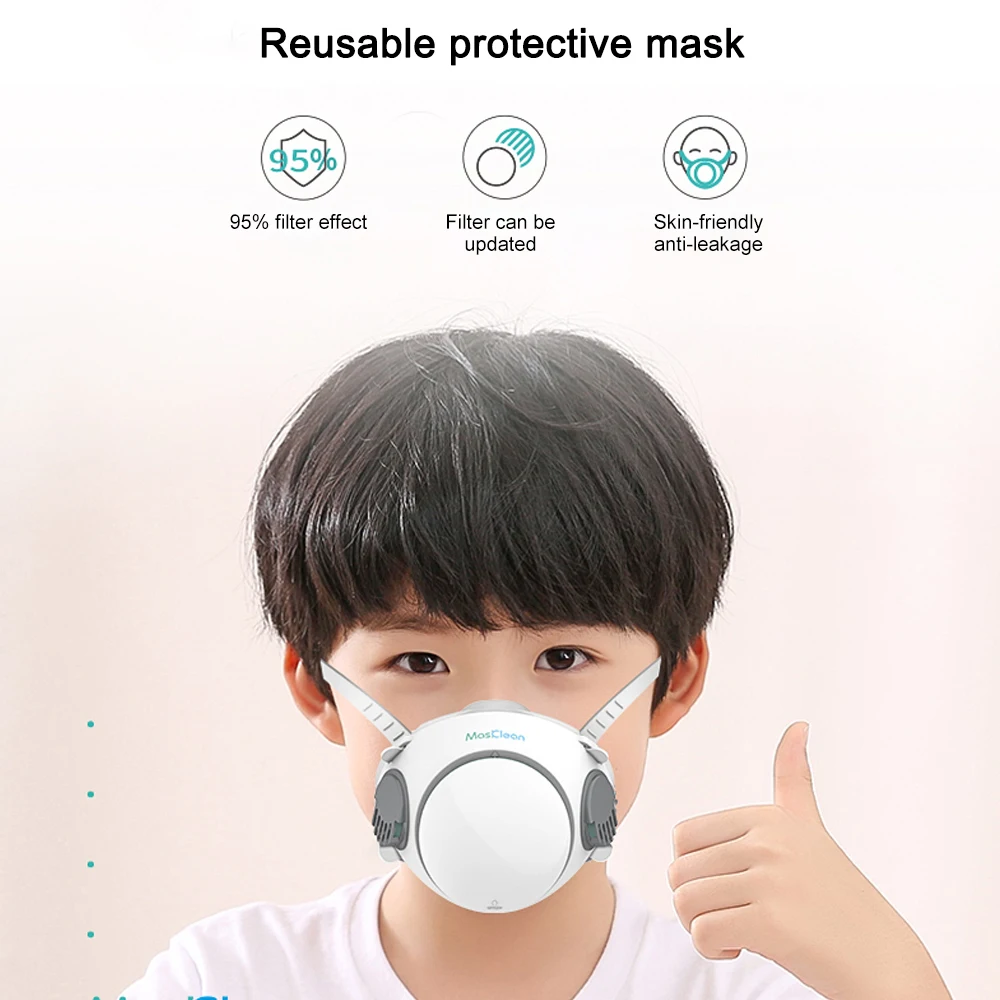 Уход за кожей лица маска съемный для детей 4 Слои фильтр обеспечивает активный