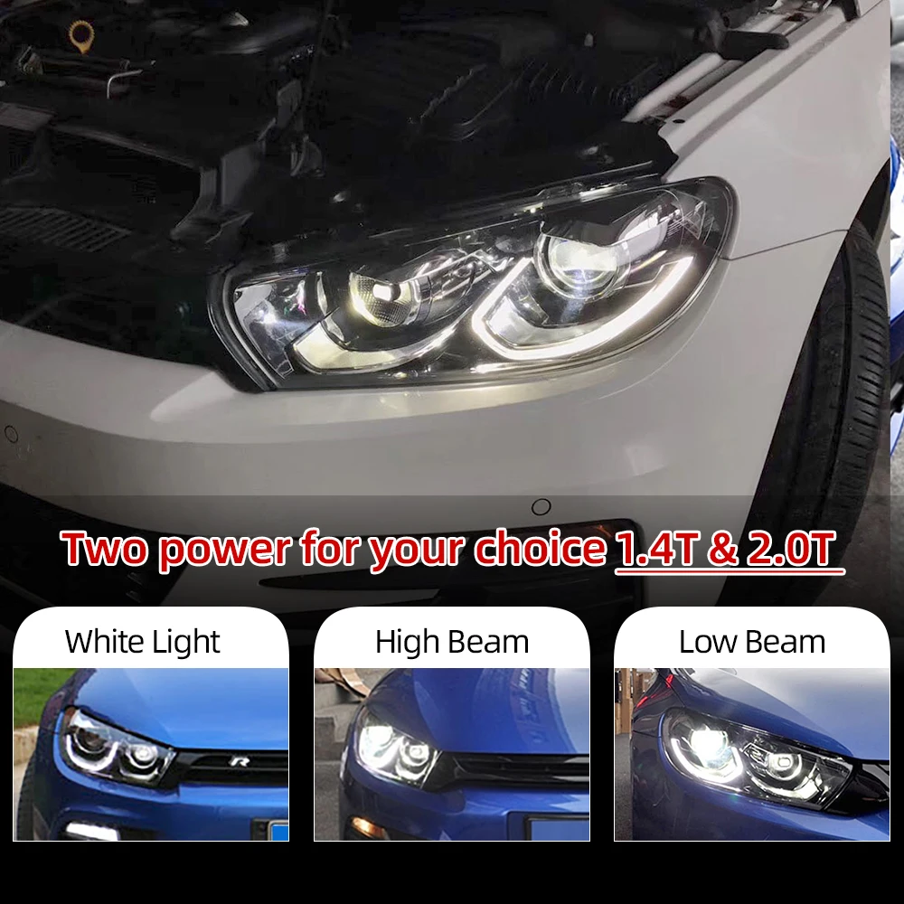 Автомобильная проблесковая 1 пара стайлинга автомобилей чехол для VW scirocco 2009 2015